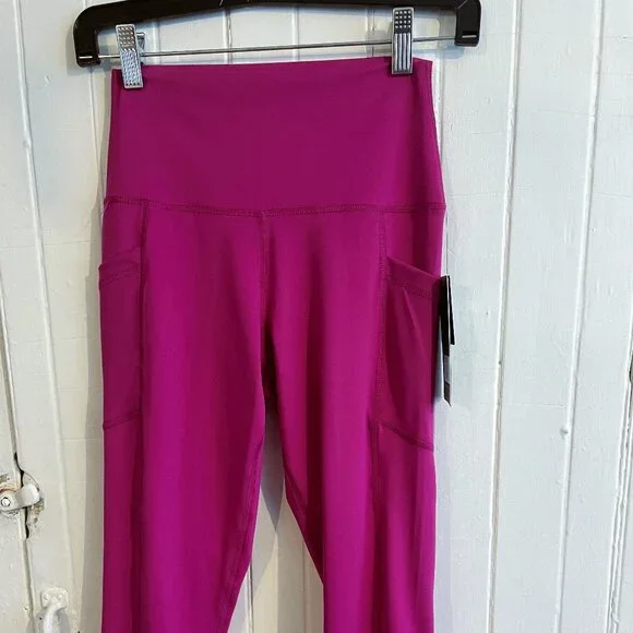 90 Degree By Reflex, Leggings SMALL, Lana Everyday LUX Crop Tight, Fuchsia PINK - Picture 1 of 10